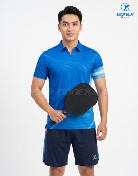 Áo thể thao nam MC-9166-04-01 Xanh bích phối trắng